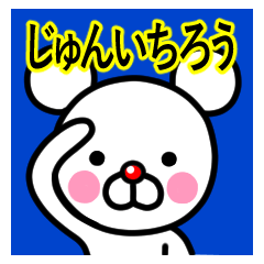 Junichiro premium name sticker.