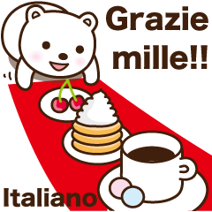 Cheerful polar bear in Italiano 3