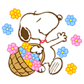 Super Spring Snoopy Animated Stickers