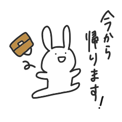 yuruyuru rabbit sticker