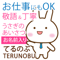 TERUNOBU: Rabbit.Polite greetings