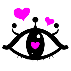 winking eye sticker!