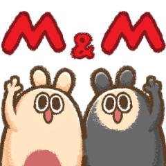 M&M mick&molly クレヨン風