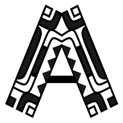 Polynesian Tattoo Style Alphabets
