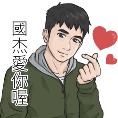 Name Stickers for men - GUO JIE2