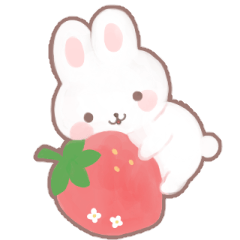 "yurui" rabbit sticker