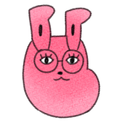 Rabbit and glasses