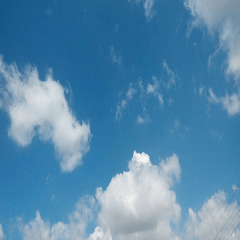 Beautiful blue sky