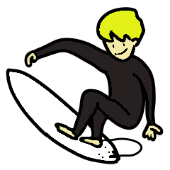 Cool Surfer Boy