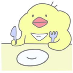 yellow chick "gacha" Sticker