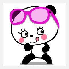 Pink loving panda 2