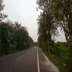 Beautiful and wide road