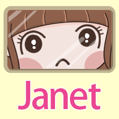 女孩姓名貼-(Janet)專用