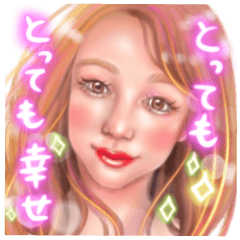 happy girls stickers