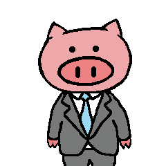 Office worker of a pig