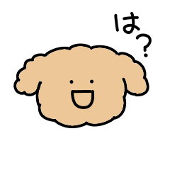 Surreal toy poodle sticker