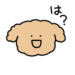 Surreal toy poodle sticker