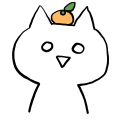 Orange cat's sticker