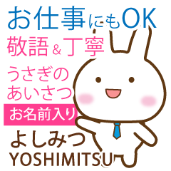 YOSHIMITSU: Rabbit.Polite greetings