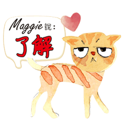 小橘貓 拿鐵拉花 10 Maggie姓名英文客製化