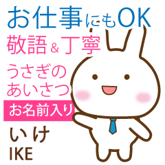 IKE: Rabbit.Polite greetings