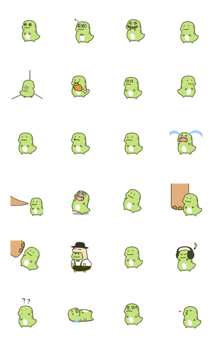 Line クリエイターズスタンプ 幸運の恐竜