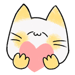 Happy Yellow Neko Cat