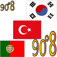 90°8-โปรตุเกส-เกาหลี-ตุรกี