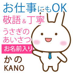KANO: Rabbit.Polite greetings