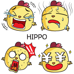 HIPPO Emoji chicky e