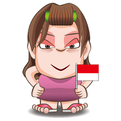 Tante Riang Ngajar Bahasa Indonesia