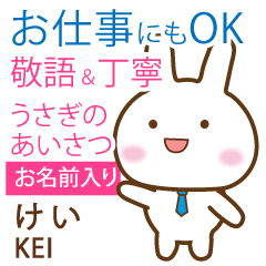 KEI: Rabbit.Polite greetings
