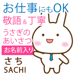 SACHI: Rabbit.Polite greetings