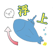 Sticker of Submarine and Friends