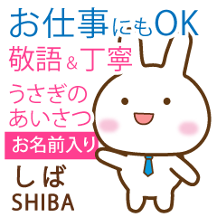 SHIBA: Rabbit.Polite greetings