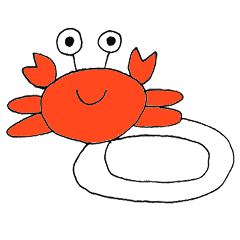 Crab on the plate