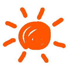 Moving Weather & Flower Sticker