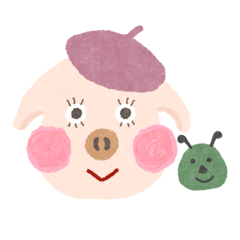 'Beret-chan' the little pig