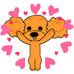 Animated Apricot Toy Poodle Vol.2