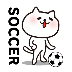 Football favorite cat sticker
