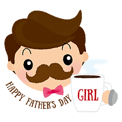 Happy holiday - Father's Day - Girl
