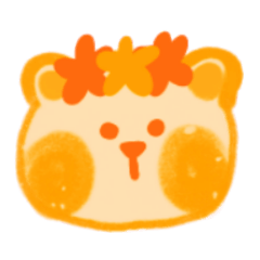Orange bear treasure expression QQ