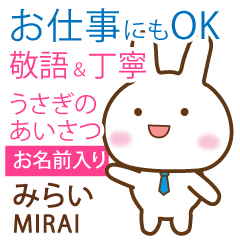 MIRAI: Rabbit.Polite greetings