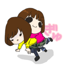 姉妹ちゃんスタンプ