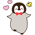 【中文版】cute penguin動態貼圖