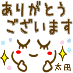 【太田】シンプルな顔文字スタンプ