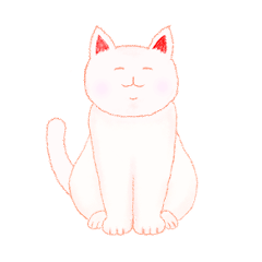 Chubby cat (White)(English)