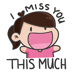 Chubgirl Long Distance Stickers – LINE stickers | LINE STORE
