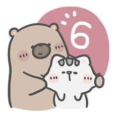 Mr. bear and his cutie cat 6 : Love you
