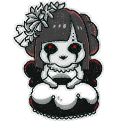 Eerie bride doll